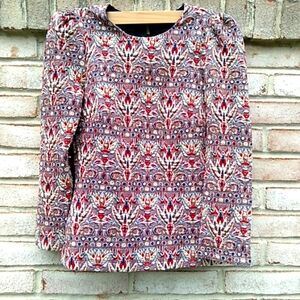 Zara Woman | XS metallic detailed embroidered top